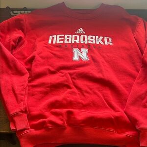 NCAA Nebraska Red Football Sweatshirt